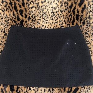 Forever 21 Black Sparkle Mini Skirt